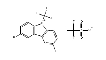 2,8-Difluoro-5-(trifluoromethyl)-5H-dibenzo(b,d)thiophenthiophen-5-iumTrifluoromethanesulfonate